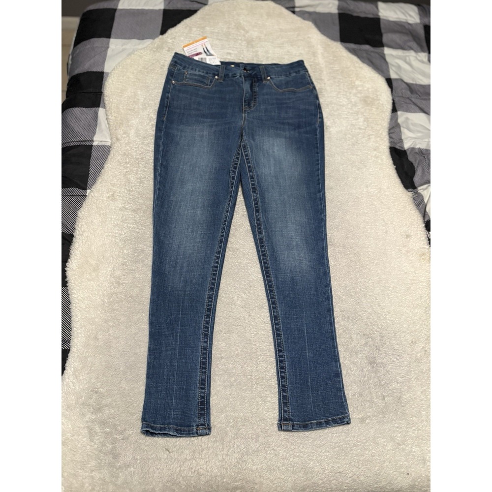 Seven7 Women's Tummyless High Rise Comfortable Stretch Skinny Jean Size 12